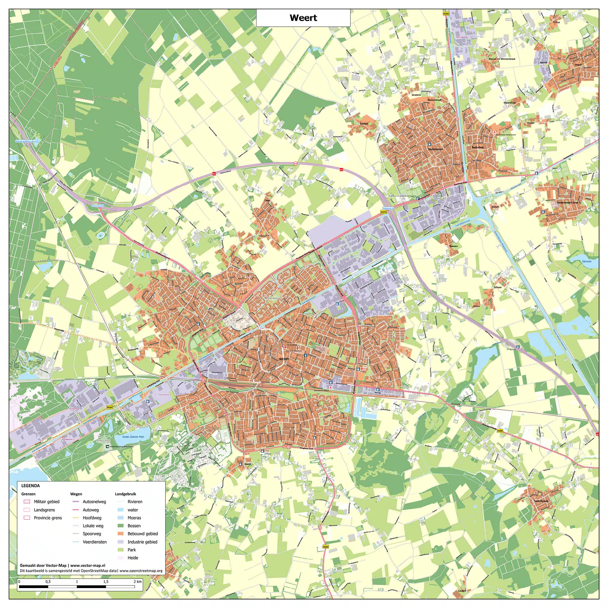 Kaart Weert