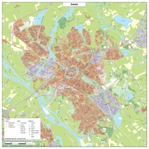 Kaart Zwolle