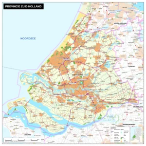 Kaart Zuid-Holland