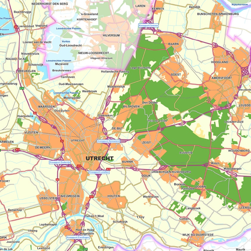 Kaart Utrecht - Afbeelding 2