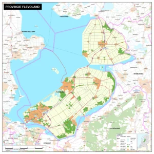 Kaart Flevoland