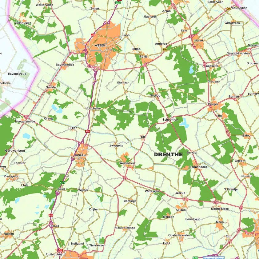Kaart Drenthe - Afbeelding 2