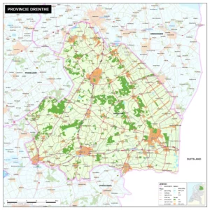 Kaart Drenthe
