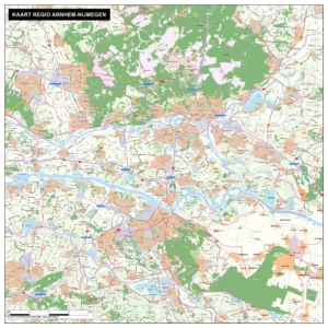 Kaart Regio Arnhem & Nijmegen