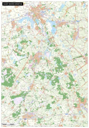 Kaart Noord-Drenthe