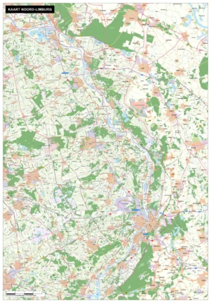 Kaart Noord-Limburg