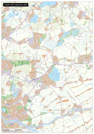 Kaart Oost Zuid-Holland