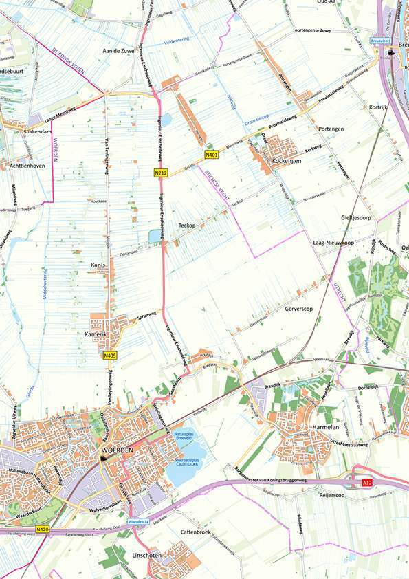 Kaart West-Utrecht - Afbeelding 2
