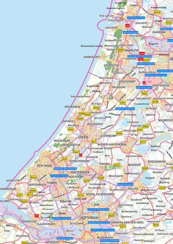 Kaart West-Nederland - Afbeelding 2