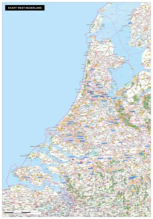 Kaart West-Nederland