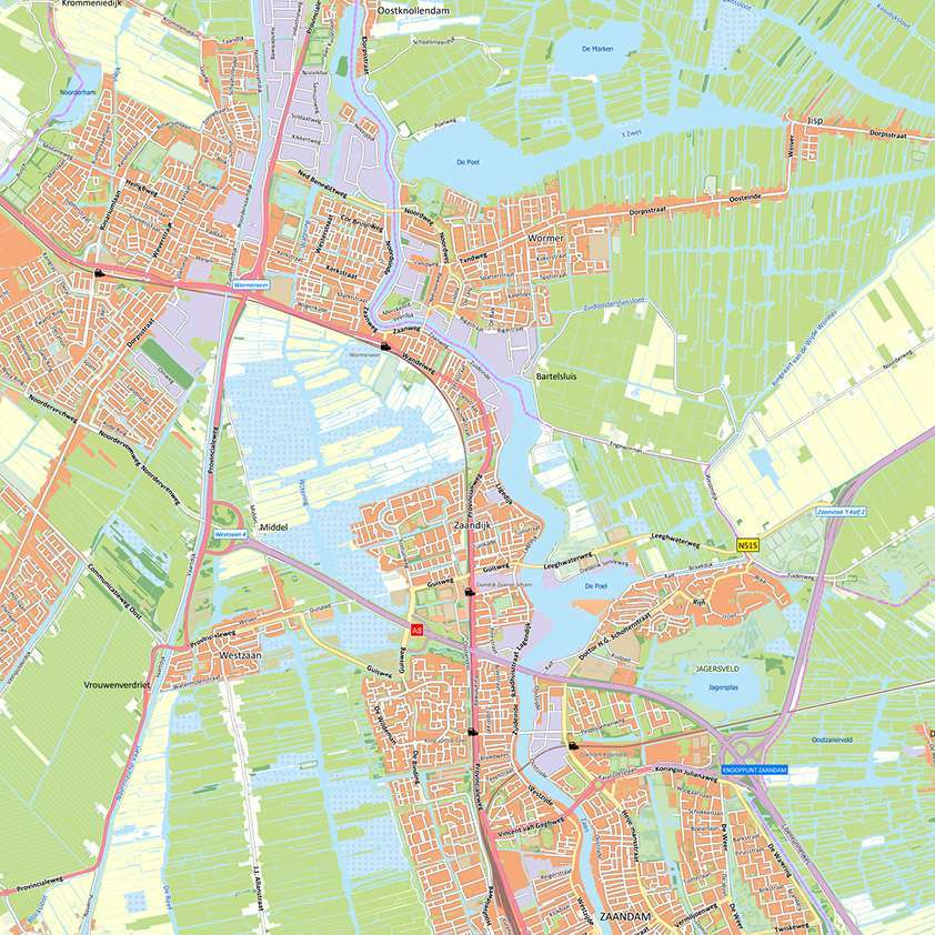 Kaart Zaanstreek - Afbeelding 2