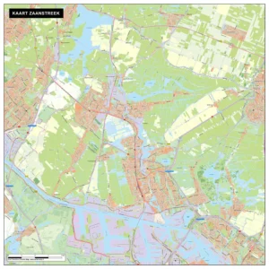 Kaart Zaanstreek