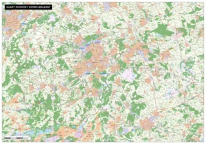 Kaart Zuidoost Noord-Brabant