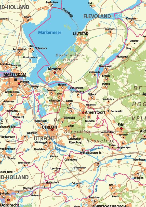Schoolkaart Nederland - Afbeelding 2