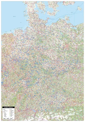 Gedetailleerde Wegenkaart Duitsland