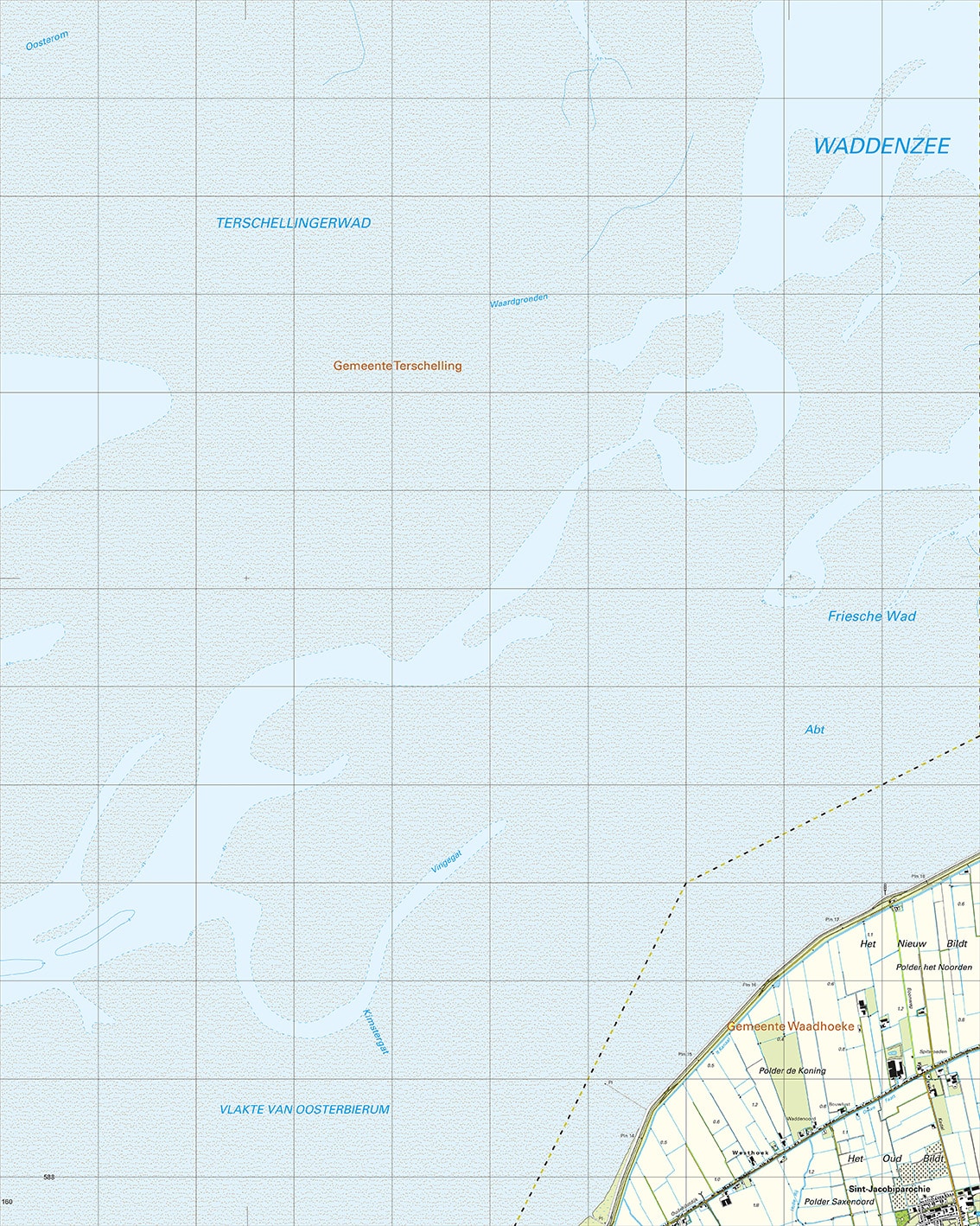 Topografische Kaart 05E Westhoek digitaal