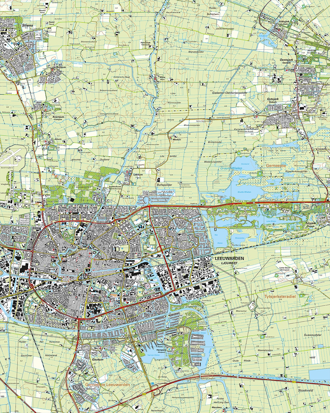 Topografische Kaart 06C Leeuwarden digitaal