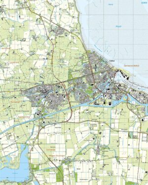 Topografische Kaart 07F Delfzijl digitaal