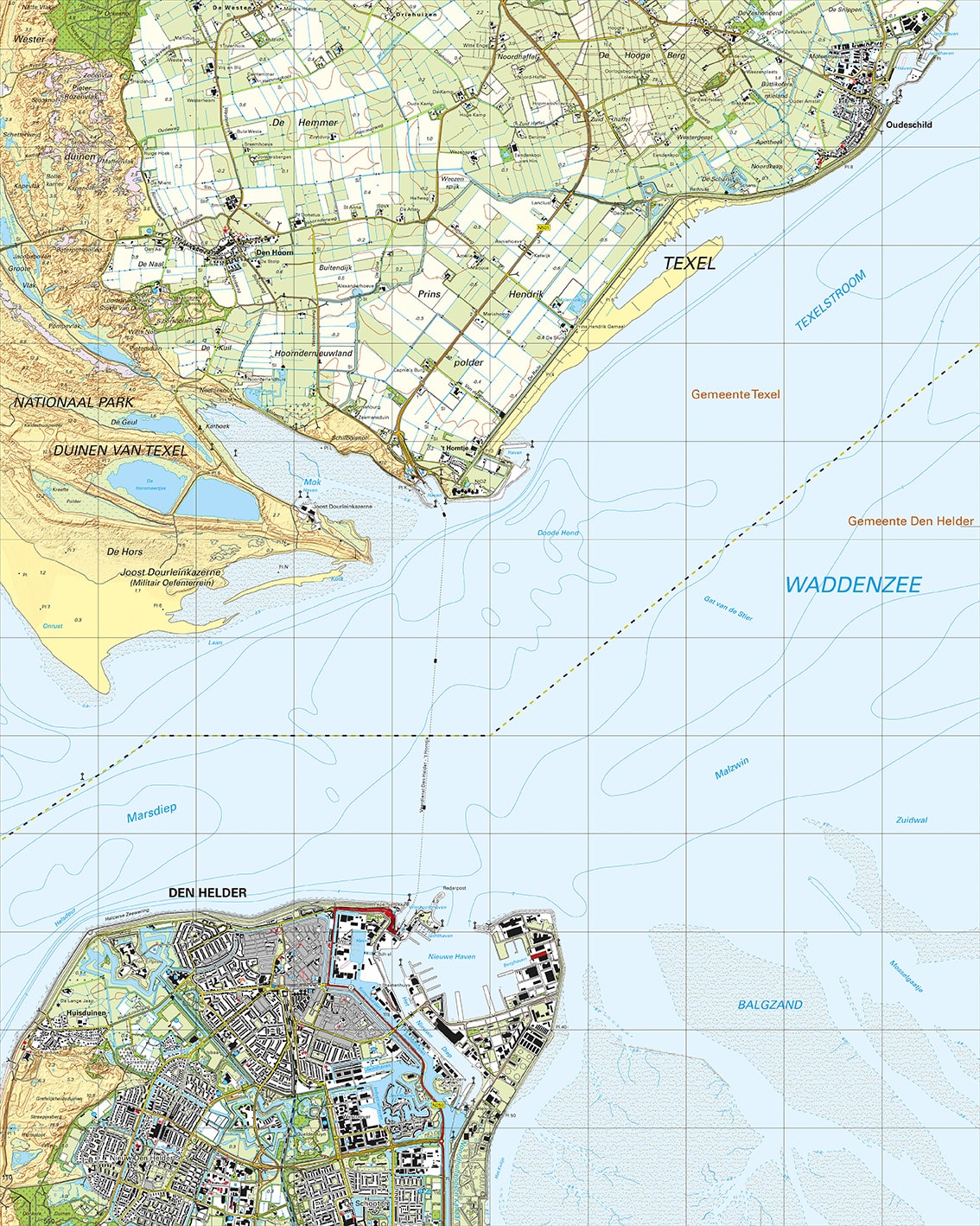 Topografische Kaart 09D Den Helder digitaal