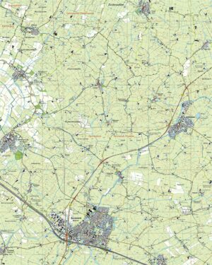 Topografische Kaart 10E Bolsward digitaal