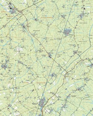 Topografische Kaart 10F Mantgum digitaal