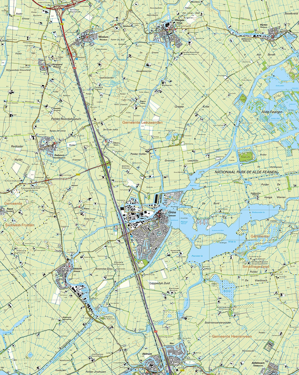Topografische Kaart 11A Grou digitaal