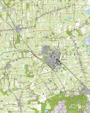 Topografische Kaart 11H Oosterwolde digitaal