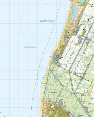 Topografische Kaart 14C Petten digitaal