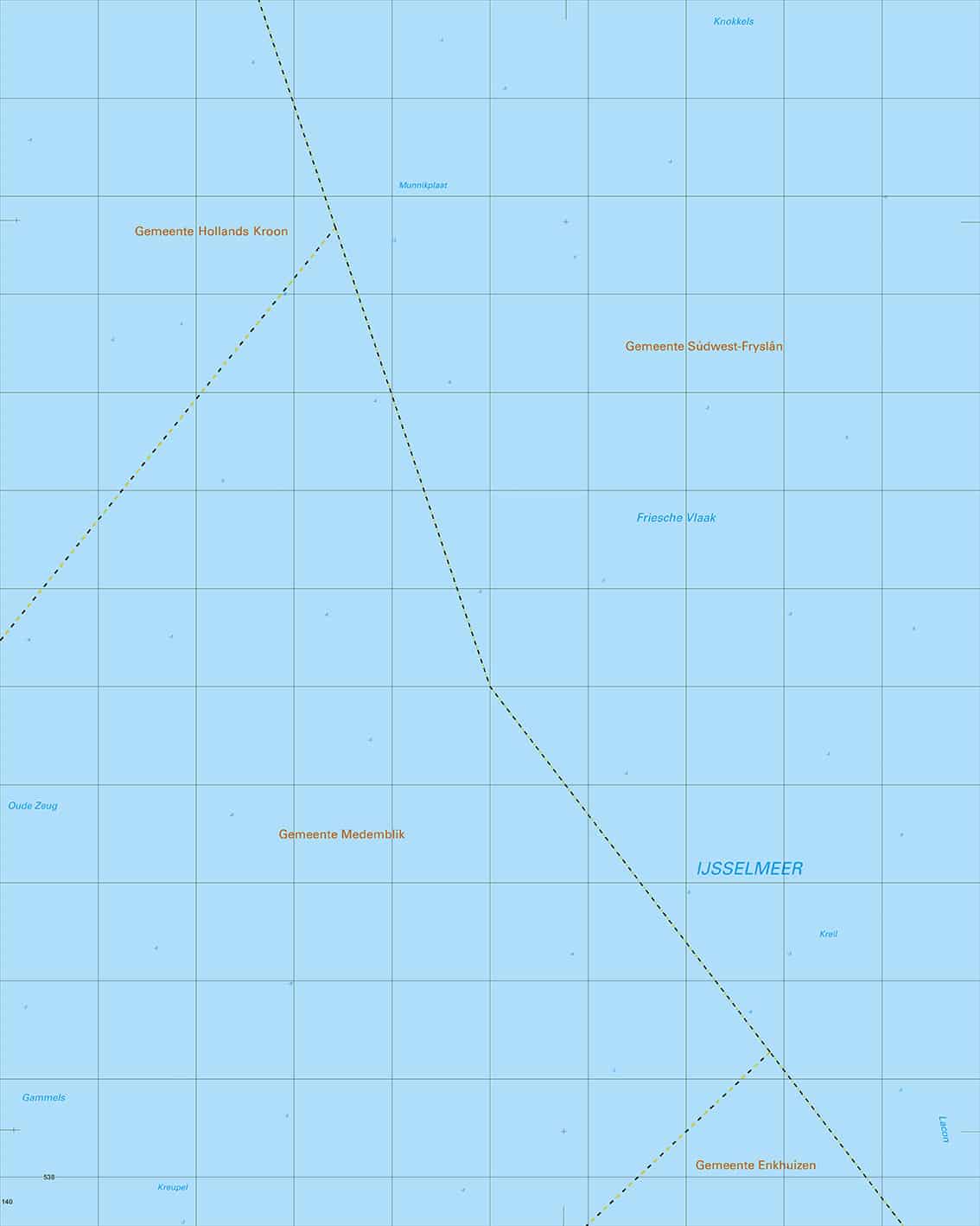 Topografische Kaart 15A Friese Vlaak digitaal