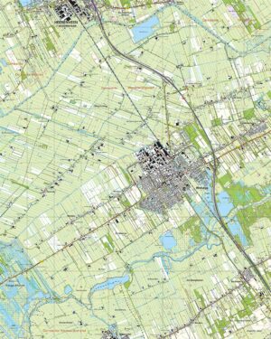 Topografische Kaart 16B Wolvega digitaal