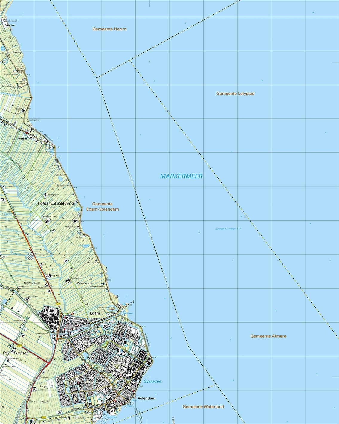 Topografische Kaart 19H Edam digitaal