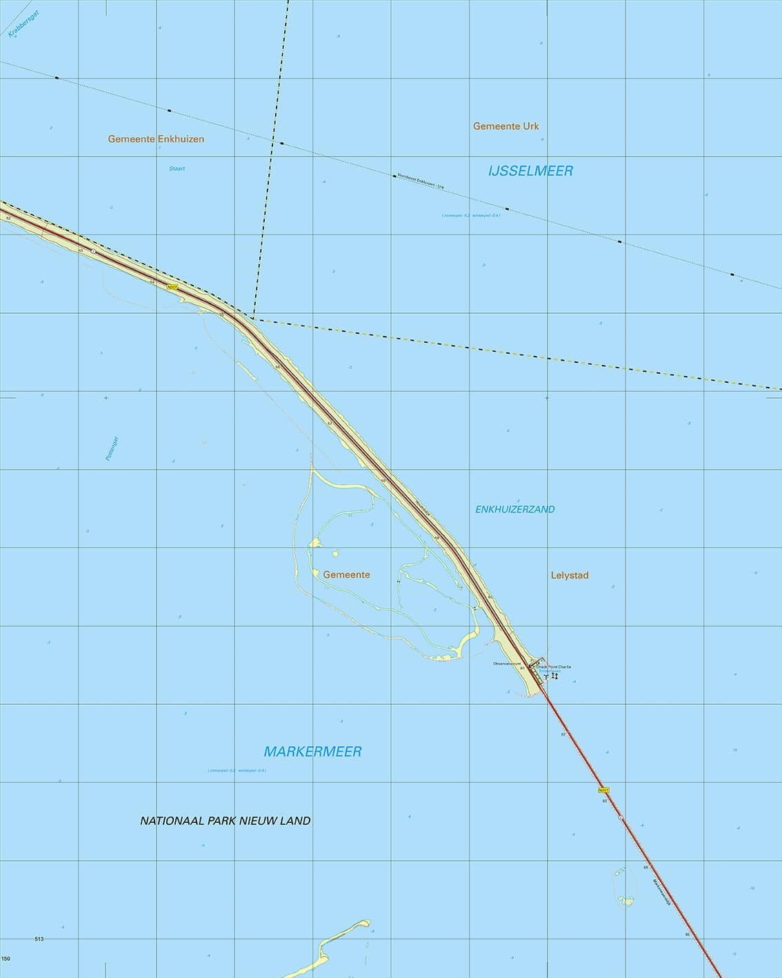Topografische Kaart 20B Houtribdijk digitaal