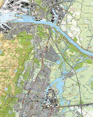 Topografische Kaart 25A IJmuiden digitaal
