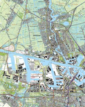 Topografische Kaart 25B Zaandam digitaal