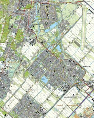 Topografische Kaart 25C Hoofddorp digitaal