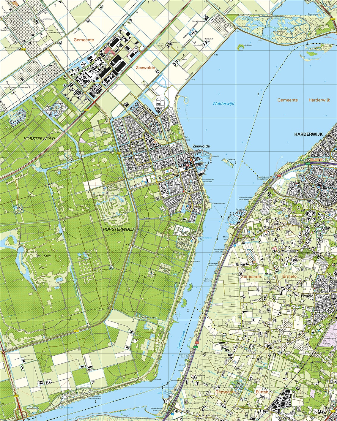 Topografische Kaart 26G Zeewolde digitaal