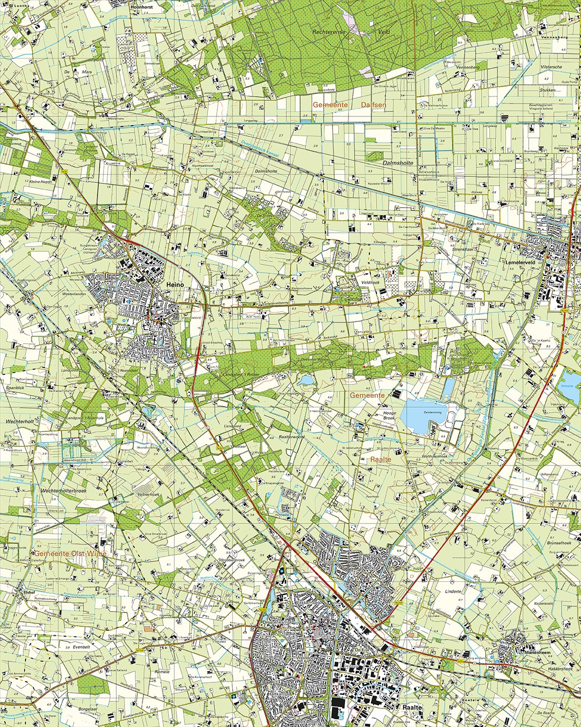 Topografische Kaart 27F Raalte digitaal