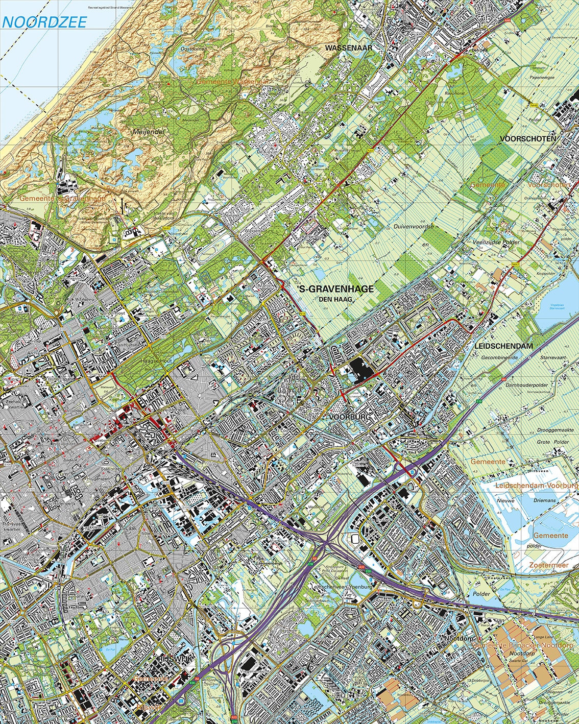Topografische Kaart 30G 's-Gravenhage digitaal