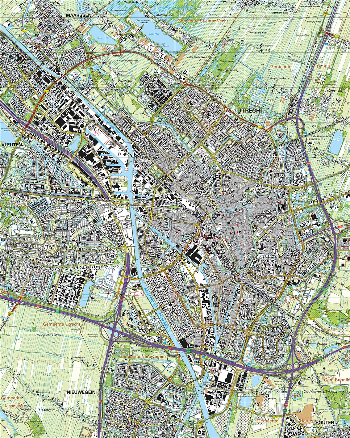 Topografische Kaart 31H Utrecht digitaal