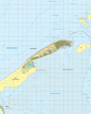 Topografische kaart 04O Vlieland digitaal