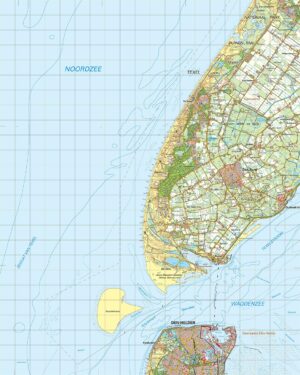 Topografische kaart 09W Texel digitaal