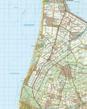 Topografische kaart 14W Schagen digitaal