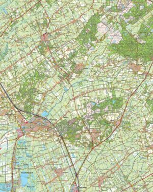 Topografische kaart 16O Steenwijk digitaal