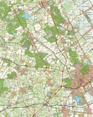 Topografische kaart 17O Emmen digitaal
