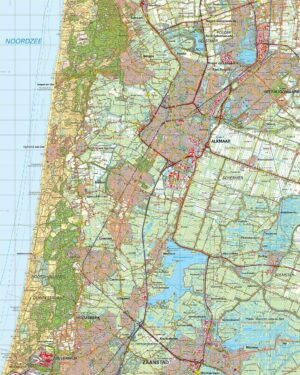 Topografische kaart 19W Alkmaar digitaal