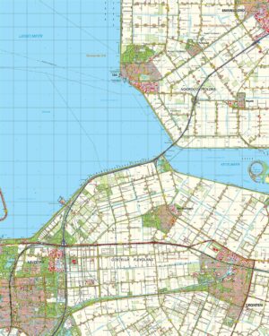 Topografische kaart 20O Dronten digitaal