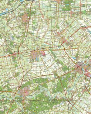 Topografische kaart 22W Dedemsvaart digitaal