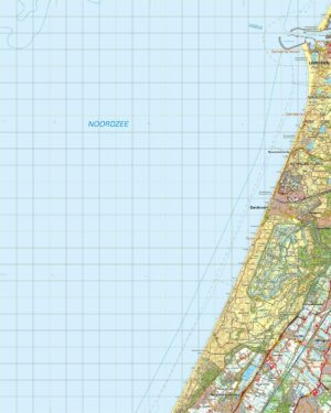 Topografische kaart 24O Zandvoort digitaal