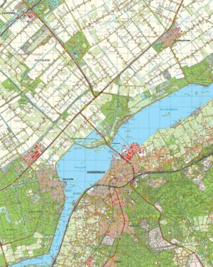 Topografische kaart 26O Harderwijk digitaal