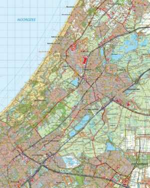 Topografische kaart 30O Leiden digitaal